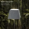 SIGOR battery table lamp NUINDIE square, CCT Switch, dimmable IP54, graphite grey dimmable