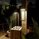 SIGOR Batteri bordlampe NUMOVE IP54, grafit grå dæmpbar