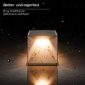 SIGOR battery table lamp NUTALIS 10X10CM cube shape, CCT Switch, with touch dimmer, with charger IP54, dune beige dimmable