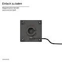 SIGOR battery table lamp NUTALIS MINI 8X8CM cube shape, CCT Switch, with touch dimmer, with charger, with wall mount IP54