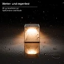 SIGOR battery table lamp NUTALIS MINI 8X8CM cube shape, CCT Switch, with touch dimmer, with charger, with wall mount IP54