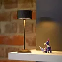 Batteri bordlampe VELUNA up / down, CCT Switch, sæt med 1, med touch-dæmper IP44, nat sort dæmpbar