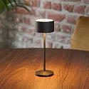 Batteri bordlampe VELUNA up / down, CCT Switch, sæt med 3, med touch-dæmper IP44, nat sort dæmpbar