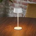 SIGOR battery table lamp FACETTA down, CCT Switch, set of 1, with touch dimmer IP44, snow white dimmable