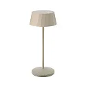 battery table lamp FACETTA down, CCT Switch, set of 1, with touch dimmer IP44, dune beige dimmable