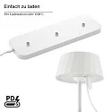 SIGOR Batteri bordlampe FACETTA down, CCT Switch, sæt med 3, med touch-dæmper IP44, snehvide dæmpbar