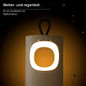 battery table lamp LUNARI with USB connection, CCT Switch, with handle, with touch dimmer IP44, mat, night black dimmable