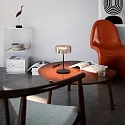 Batteri bordlampe NUMOTION CCT Switch, med touch-dæmper IP54, pulverlakeret, nat sort dæmpbar