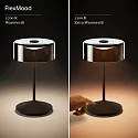 Batteri bordlampe NUMOTION CCT Switch, med touch-dæmper IP54, pulverlakeret, nat sort dæmpbar