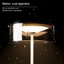 Batteri bordlampe NUMOTION CCT Switch, med touch-dæmper IP54, pulverlakeret, nat sort dæmpbar
