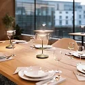 Batteri bordlampe NUMOTION CCT Switch, med touch-dæmper IP54, pulverlakeret, nat sort dæmpbar