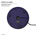 SIGOR battery table lamp NUMOTION CCT Switch, with touch dimmer IP54, powder coated, plum blue dimmable