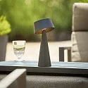 SIGOR Batteri bordlampe SOLINO IP44, grafit grå dæmpbar
