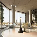 SIGOR Batteri bordlampe NUDROP CCT Switch, med touch-dæmper IP54, nat sort dæmpbar