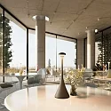 SIGOR Batteri bordlampe NUDROP CCT Switch, med touch-dæmper IP54, grafit grå dæmpbar
