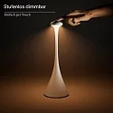 SIGOR Batteri bordlampe NUDROP CCT Switch, med touch-dæmper IP54, grafit grå dæmpbar