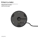 SIGOR Batteri bordlampe NUDROP CCT Switch, med touch-dæmper IP54, grafit grå dæmpbar