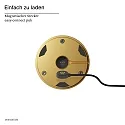 SIGOR Batteri bordlampe NUDROP CCT Switch, med touch-dæmper IP54, guld dæmpbar