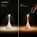 SIGOR battery table lamp NUDROP MINI CCT Switch, with touch dimmer IP54, sage green dimmable