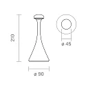 SIGOR battery table lamp NUDROP MINI CCT Switch, with touch dimmer IP54, sage green dimmable