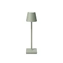 Batteri bordlampe NUINDIE POCKET USB-C up / down, med USB tilslutning, CCT Switch, med touch-dæmper IP54, salviegrøn dæmpbar