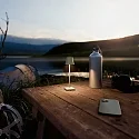 SIGOR battery table lamp NUINDIE POCKET USB-C up / down, with USB connection, CCT Switch, with touch dimmer IP54, sage green dimmable