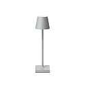 battery table lamp NUINDIE POCKET USB-C up / down, with USB connection, CCT Switch, with touch dimmer IP54, fog grey dimmable