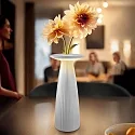 SIGOR Batteri bordlampe NUFLAIR CCT Switch, med touch-dæmper, perforeret IP54, snehvide dæmpbar