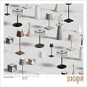 SIGOR Batteri bordlampe NUFLAIR CCT Switch, med touch-dæmper, perforeret IP54, snehvide dæmpbar