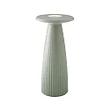 Batteri bordlampe NUFLAIR CCT Switch, med touch-dæmper, perforeret IP54, salviegrøn dæmpbar