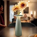 SIGOR Batteri bordlampe NUFLAIR CCT Switch, med touch-dæmper, perforeret IP54, salviegrøn dæmpbar