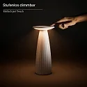 SIGOR Batteri bordlampe NUFLAIR CCT Switch, med touch-dæmper, perforeret IP54, rustbrun dæmpbar