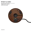 SIGOR Batteri bordlampe NUFLAIR CCT Switch, med touch-dæmper, perforeret IP54, rustbrun dæmpbar