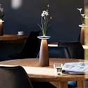 SIGOR Batteri bordlampe NUFLAIR CCT Switch, med touch-dæmper, perforeret IP54, rustbrun dæmpbar