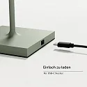 Batteri bordlampe NUINDIE USB-C rund, CCT Switch, med touch-dæmper IP54