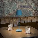 SIGOR battery table lamp NUINDIE USB-C up / down, with USB connection, CCT Switch, with touch dimmer IP54, dolphin blue dimmable