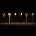 SIGOR battery table lamp NUINDIE USB-C up / down, with USB connection, CCT Switch, with touch dimmer IP54, copper dimmable
