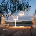 SIGOR Batteri bordlampe NUINDIE USB-C firkantet, CCT Switch, dæmpbar IP54, snehvide dæmpbar