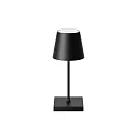 battery table lamp NUINDIE MINI USB-C up / down, with USB connection, CCT Switch, with touch dimmer IP54, night black dimmable