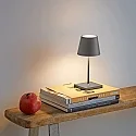 SIGOR battery table lamp NUINDIE MINI USB-C up / down, with USB connection, CCT Switch, with touch dimmer IP54, graphite grey dimmable