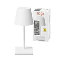 SIGOR battery table lamp NUINDIE MINI USB-C up / down, with USB connection, CCT Switch, with touch dimmer IP54, snow white dimmable