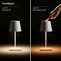 SIGOR battery table lamp NUINDIE MINI USB-C up / down, with USB connection, CCT Switch, with touch dimmer IP54, dune beige dimmable