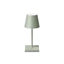 Batteri bordlampe NUINDIE MINI USB-C up / down, med USB tilslutning, CCT Switch, med touch-dæmper IP54, salviegrøn dæmpbar