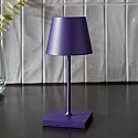 SIGOR Batteri bordlampe NUINDIE MINI USB-C rund, CCT Switch, med touch-dæmper IP54, blomme blå dæmpbar