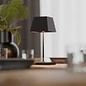 SIGOR Batteri bordlampe NUINDIE MINI USB-C IP54, nat sort dæmpbar