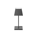 Batteri bordlampe NUINDIE MINI USB-C IP54, grafit grå dæmpbar