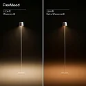 SIGOR battery floor lamp NUINDIE USB-C up / down, with USB connection, CCT Switch, with touch dimmer IP54, night black dimmable