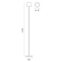 SIGOR battery floor lamp NUINDIE USB-C up / down, with USB connection, CCT Switch, with touch dimmer IP54, dune beige dimmable