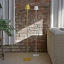 SIGOR battery floor lamp NUINDIE USB-C up / down, with USB connection, CCT Switch, with touch dimmer IP54, sunny yellow dimmable