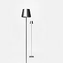 SIGOR battery floor lamp NUINDIE USB-C up / down, with USB connection, CCT Switch, with touch dimmer IP54, silver dimmable
